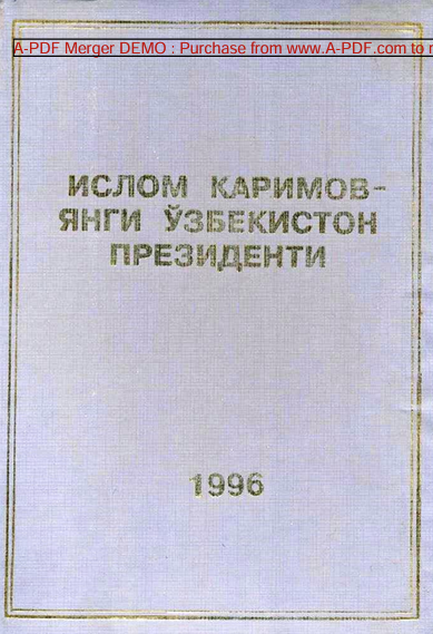 Ислом Каримов янги Ўзбекистон президенти