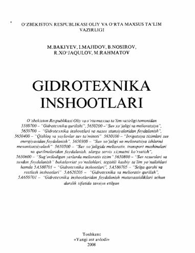 Gidrotexnika inshootlari