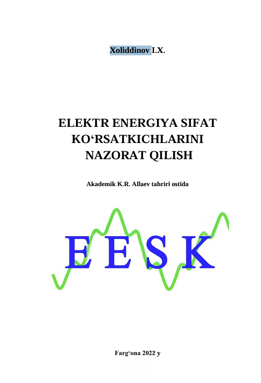 Elektrenergiyasi sifat ko`rsatkichlarini nazorat qilish