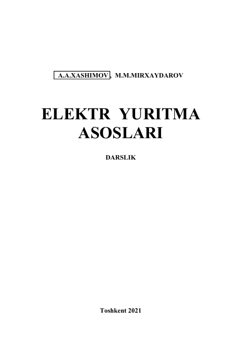 ELEKTR  YURITMA    ASOSLARI