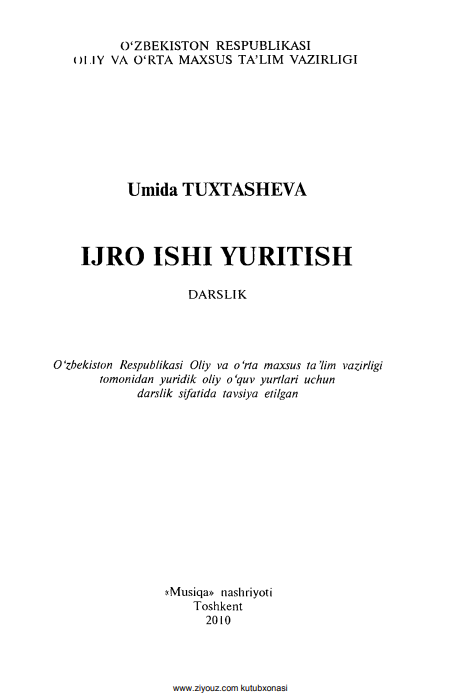 Ijro ishi yuritish