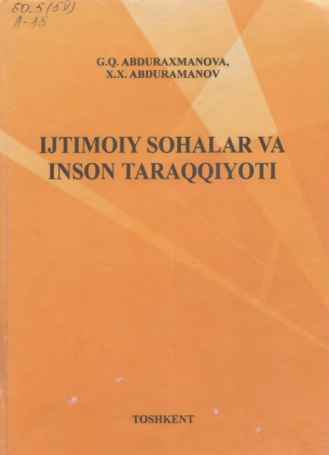Ijtimoiy sohalar va inson iaraqqiyoti