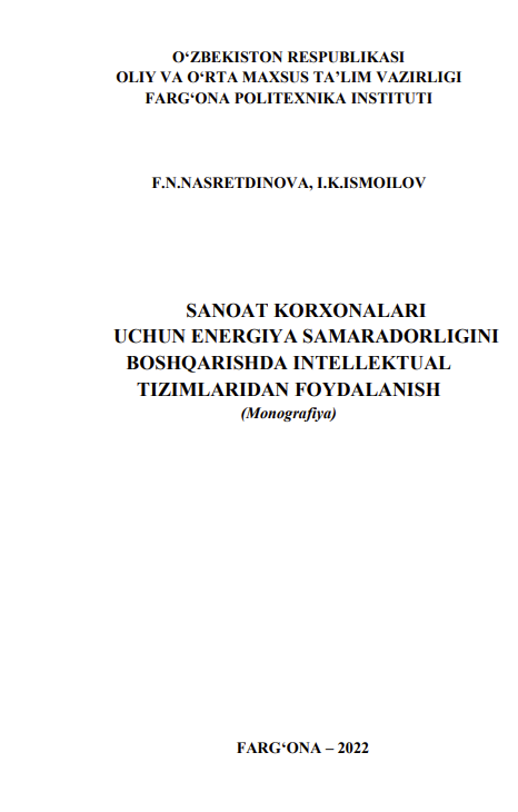 Sanoat korxonalari uchun energiya samaradorligini boshqarishda intellektual tizimlaridan foydalanish