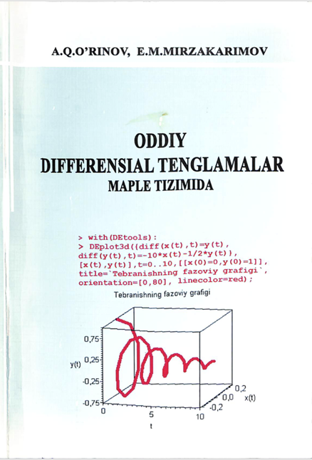 Oddiy differensial tenglamalar.Maple tizimida.