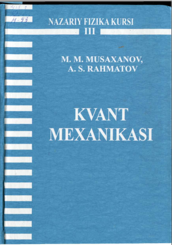 Kvant mexanikasi