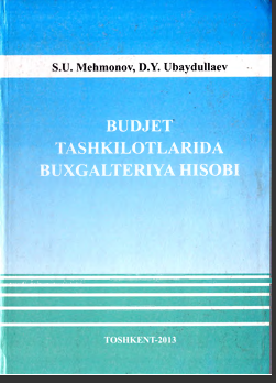 Budjet tashkilotlarida buxgalteriya hisobi