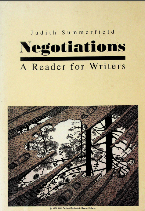 Negotiations A Reader for Writers