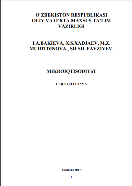 Mikroiqtisodiyot