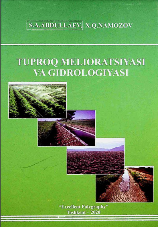 Tuproq melioratsiyasi va gidrologiyasi.