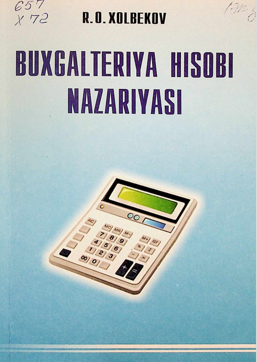 Buxgalteriya hisobi nazariyasi