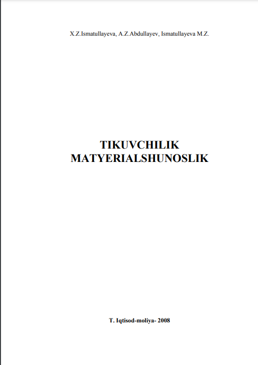 Tikuvchilik materialshunosligi