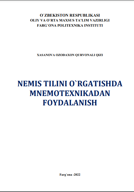Nemis tilini o`rgatishda minemotexnikadan foydalanish