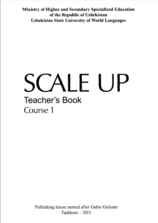 Scale up 1 Teacher's book