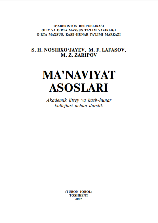 Ma`naviyat asoslari