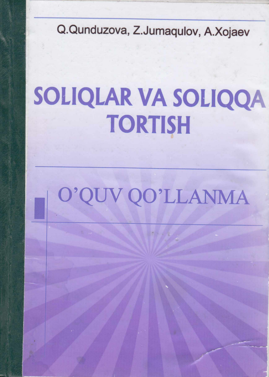 Soliqlar va soliqqa tortish