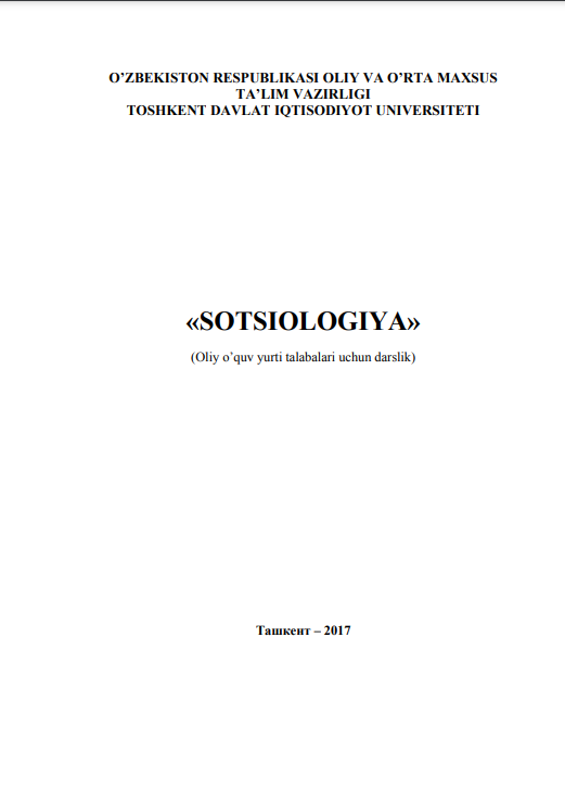 Sotsiologiyasi.