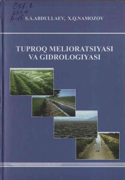 Tuproq melioratsiyasi va gidrologiyasi