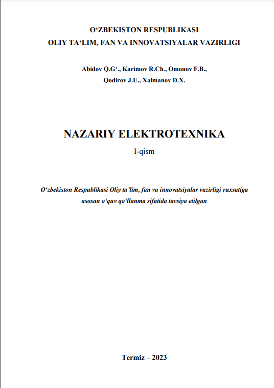 Nazariy elektrotexnika 1-qism