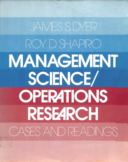 Management science/operations research
