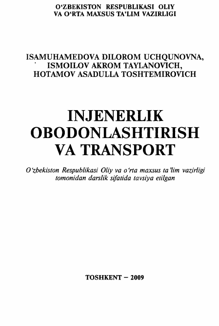 Injenerlik ododonlashtirish va transport
