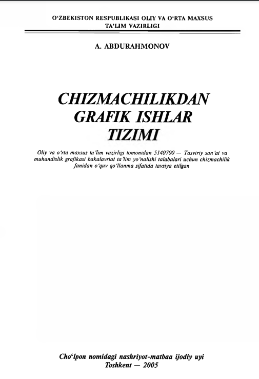Chizmachilikdan grafik ishlar tizimi