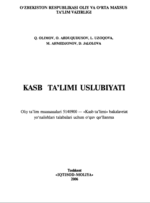 Kasb ta’limi uslubiyati