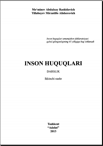 Инсон ҳуқуқлари