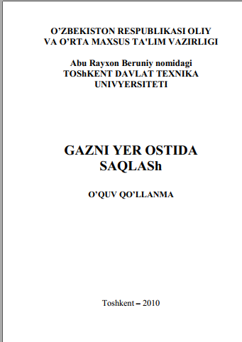 “Gazni yer ostida saqlash