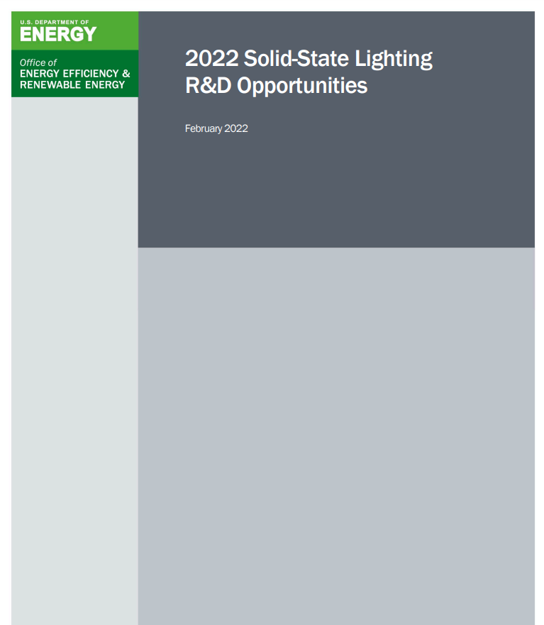 DOE BTO Solid-State Lighting Program,2022 DOE SSL R&D Opportunities