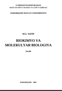 Biokimyo va molekulyar biologiya