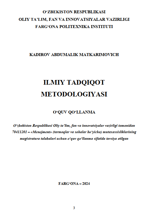 Ilmiy tadqiqot metodologiyasi