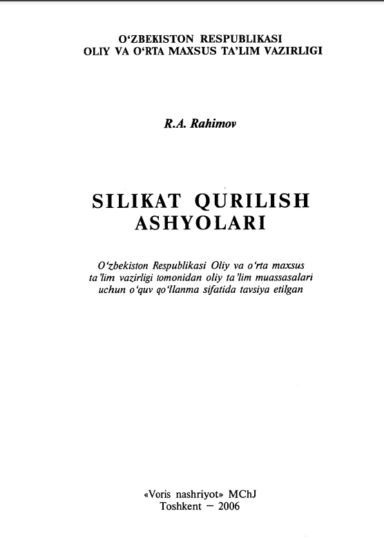 Silkat qurilish ashyolari