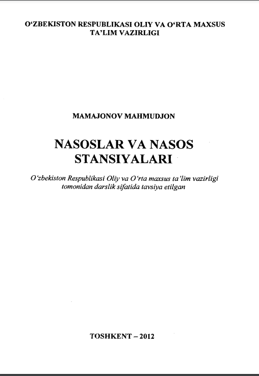 Nasoslar va nasos stansiyalari