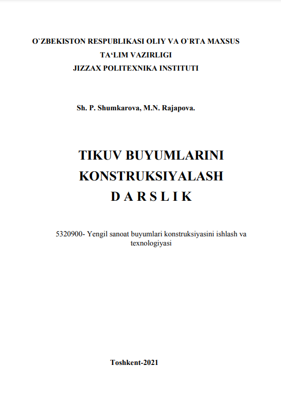 Tikuv buyumlarini konstruksiyalash