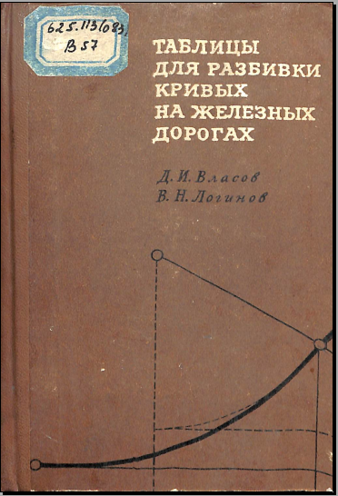 Таблицы для разбивки кривых на железных дорогах