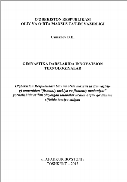 Gimnastika darslarida innovatsion texnologiyalar
