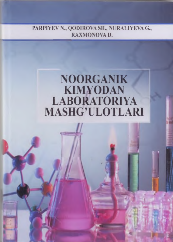 Noorganik kimyodan labaratoria mashg'ulotlari