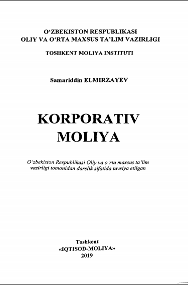 Korporativ moliya