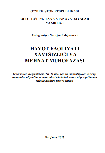 Hayot faoliyati xavfsizligi va mehnat muhofazasi
