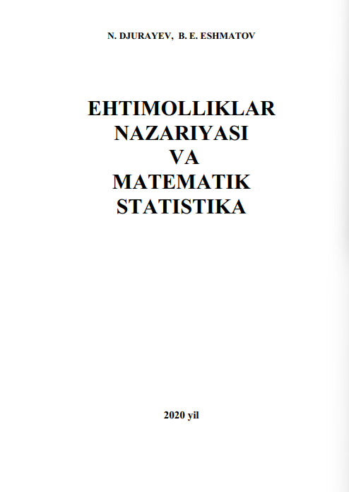 Ehtimolliklar nazariyasi va matematik statistika