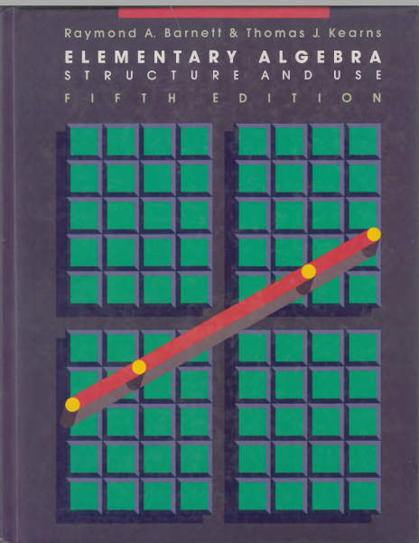 Elementary algebra:structure and use