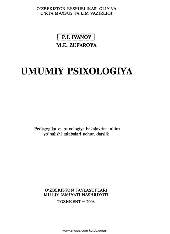 Umumiy psixologiya